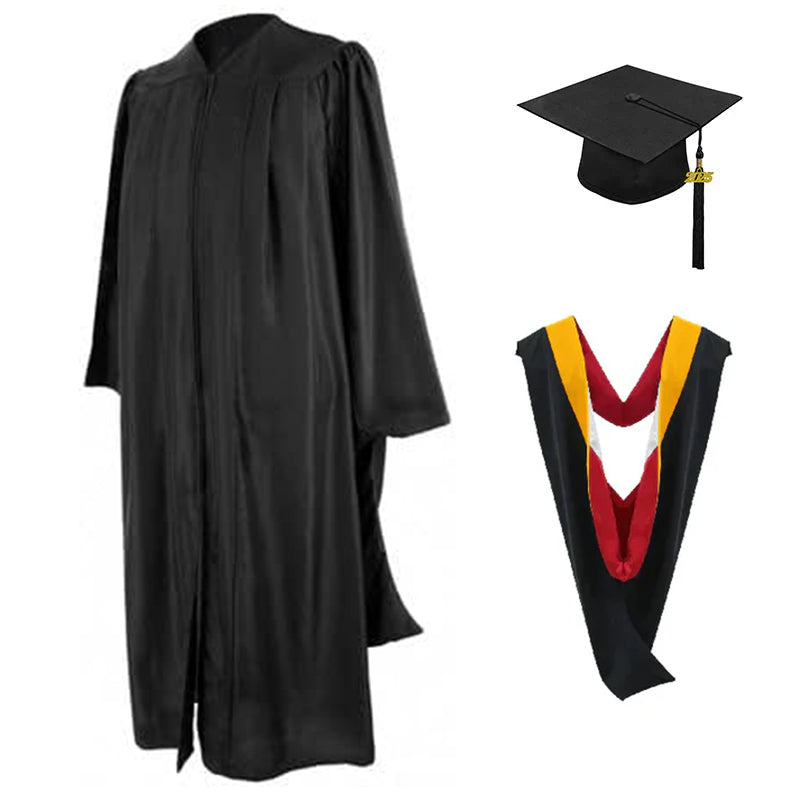 Masters Cap, Gown & Hood Package for Ohio State University Graduation