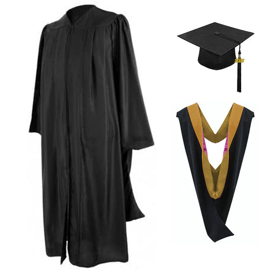 Masters Cap, Gown & Hood Package for Cal State Dominguez Hills Graduation