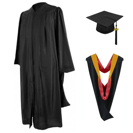 Masters Cap, Gown & Hood Package for Iowa State University Graduation