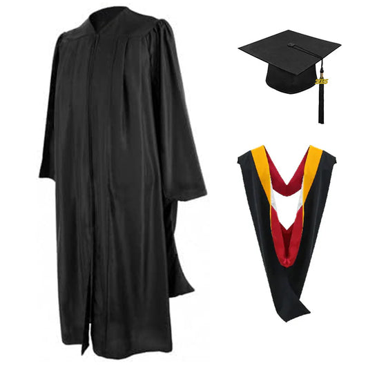 Masters Cap, Gown & Hood Package for Ohio State University Graduation