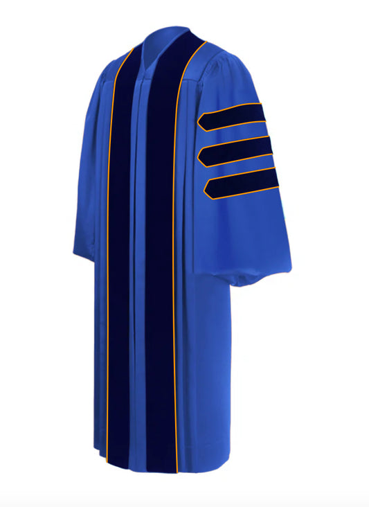 Doctoral Gown for Illinois Urbana-Champaign University Graduation