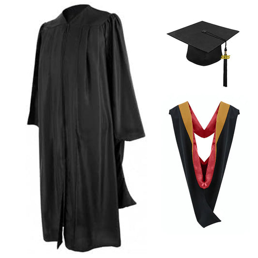 Masters Cap, Gown & Hood Package for Stanford University Graduation
